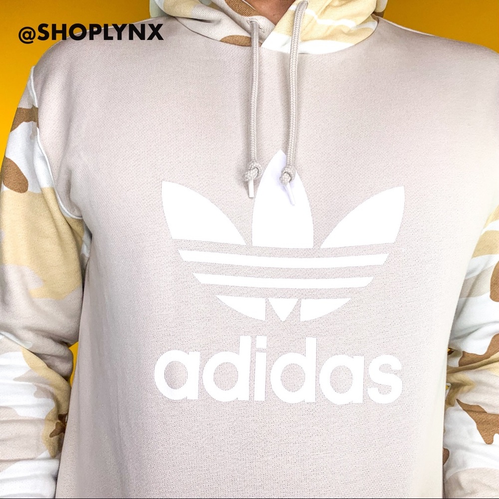 Adidas Originals Camo Beige Hoody - Picture 5 of 8